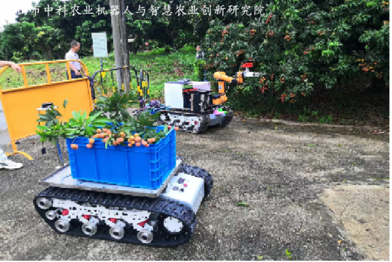 荔枝采摘机器人与履带式底盘原型